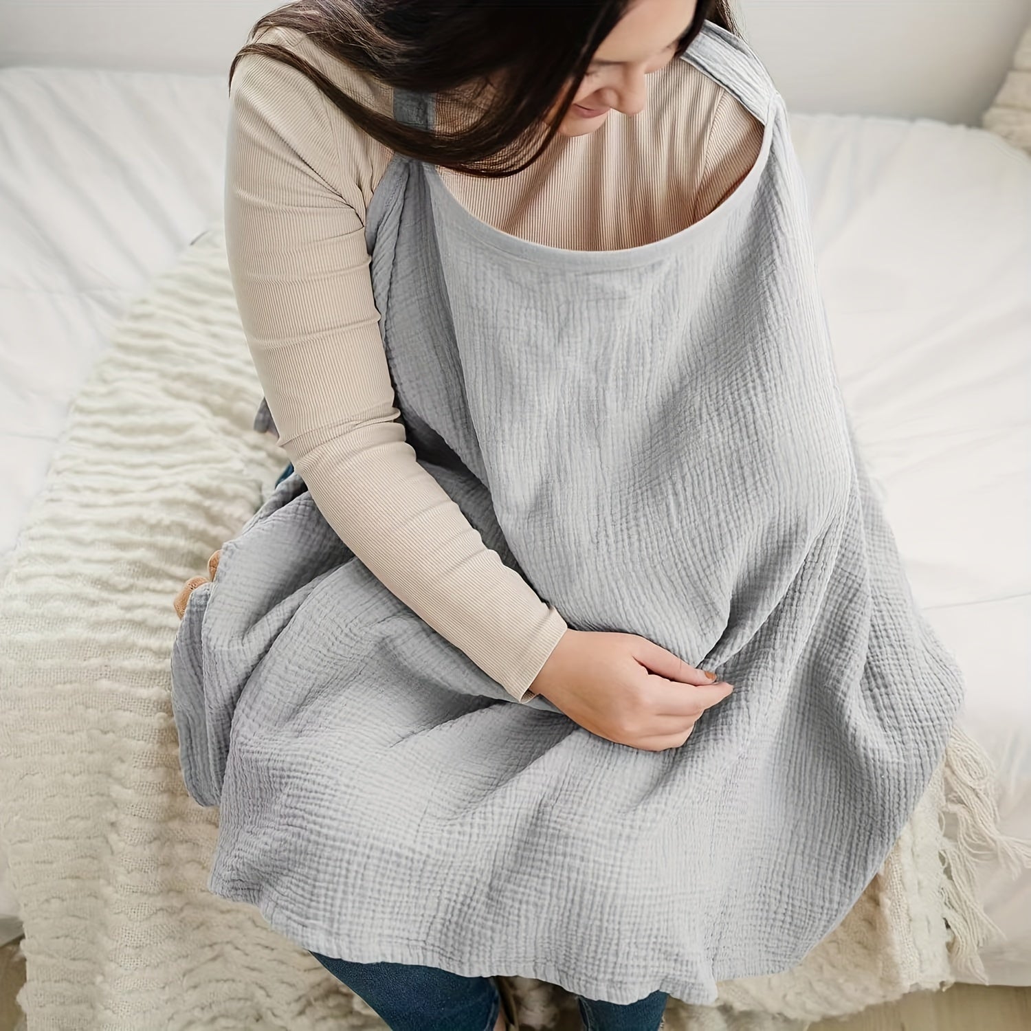LoomCare | Breastfeeding Shawl – Full Coverage, Lightweight