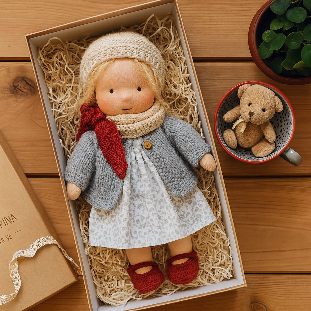 LittleCarol | Handmade Waldorf Doll – Gentle, Washable & Durable
