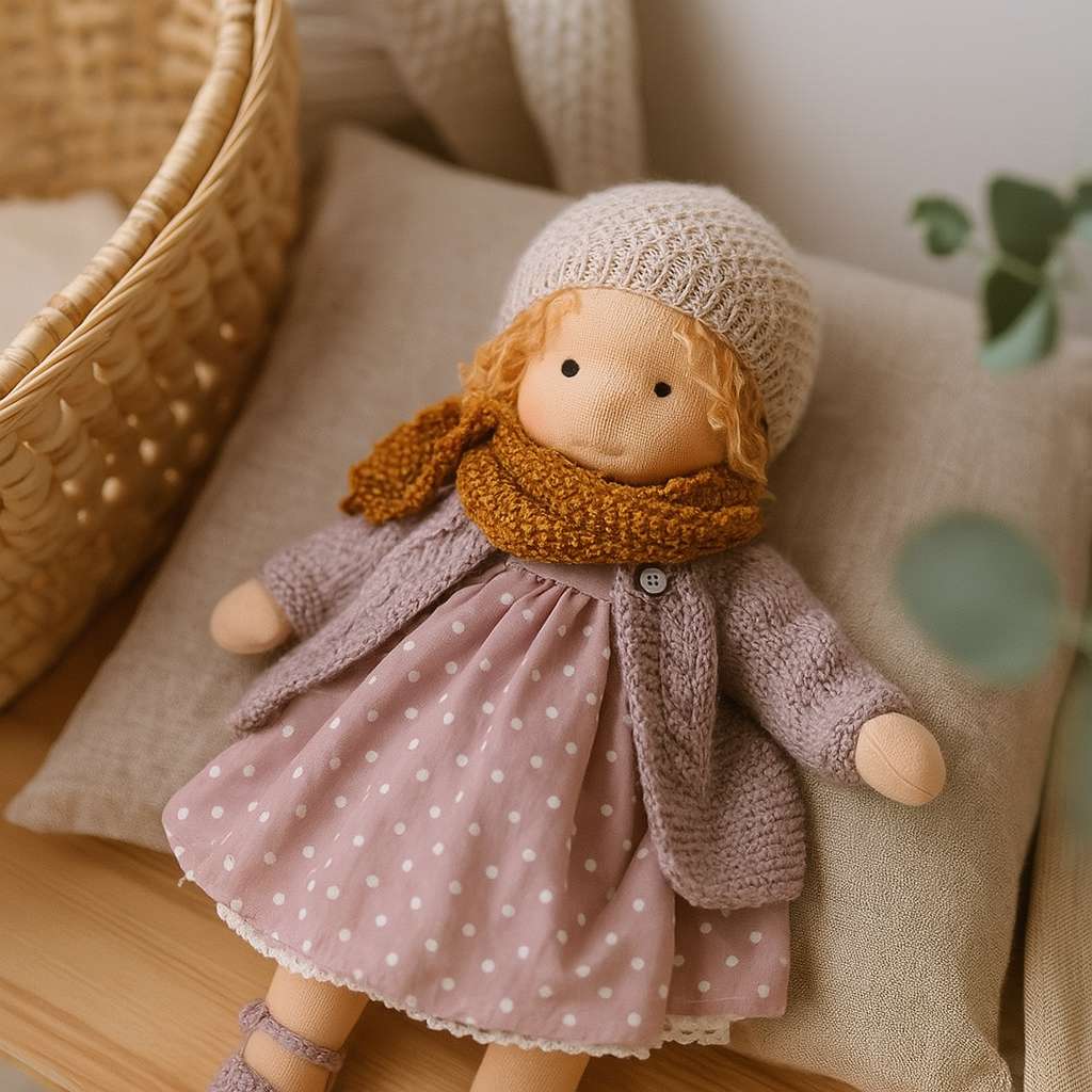 LittleCarol | Handmade Waldorf Doll – Gentle, Washable & Durable