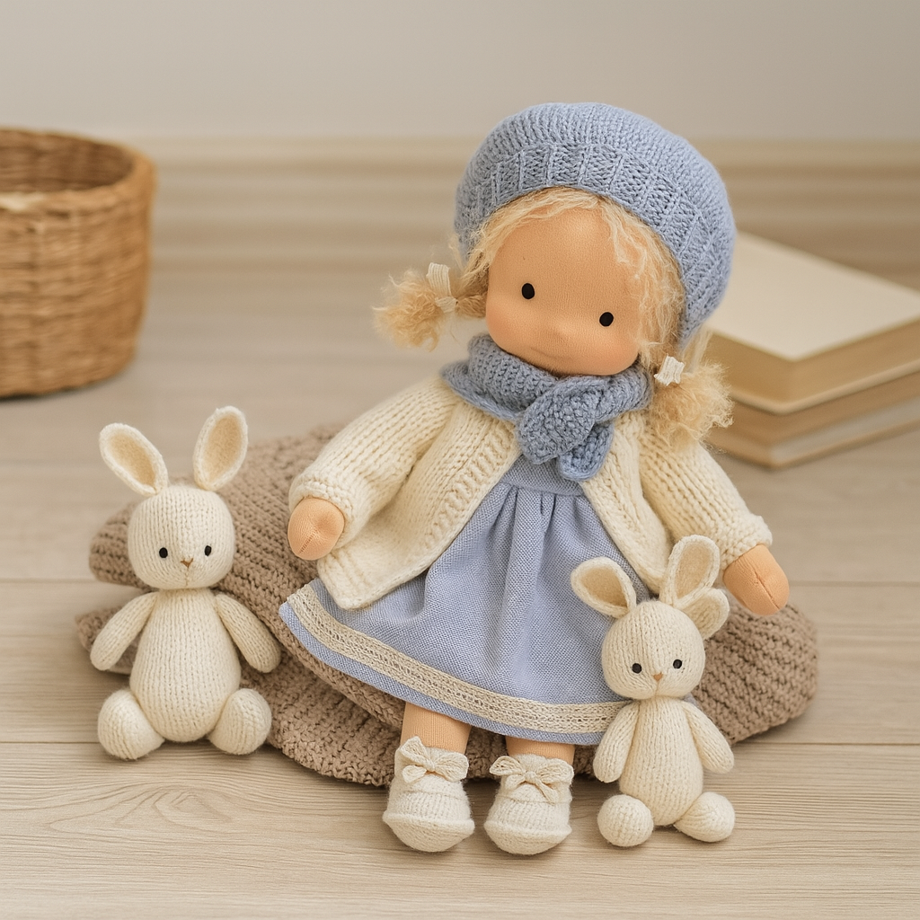 LittleCarol | Handmade Waldorf Doll – Gentle, Washable & Durable
