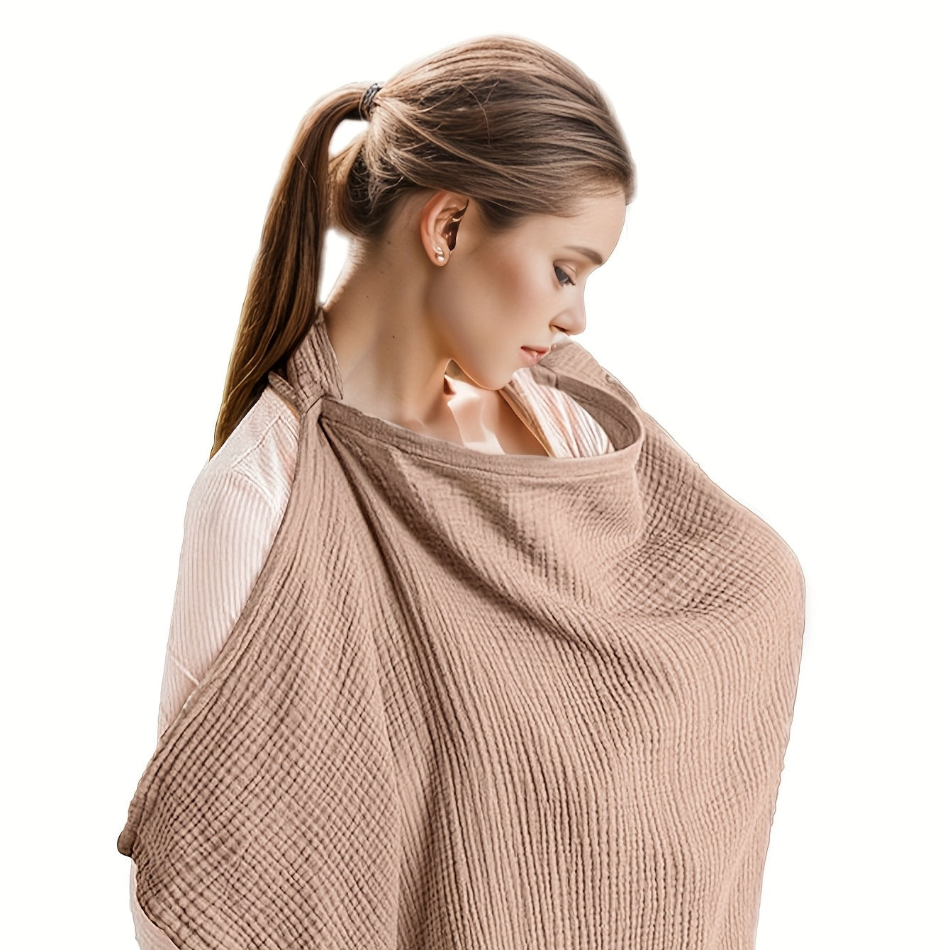 NurseEase | Lactation Towel – Soft Gauze Breastfeeding Cover